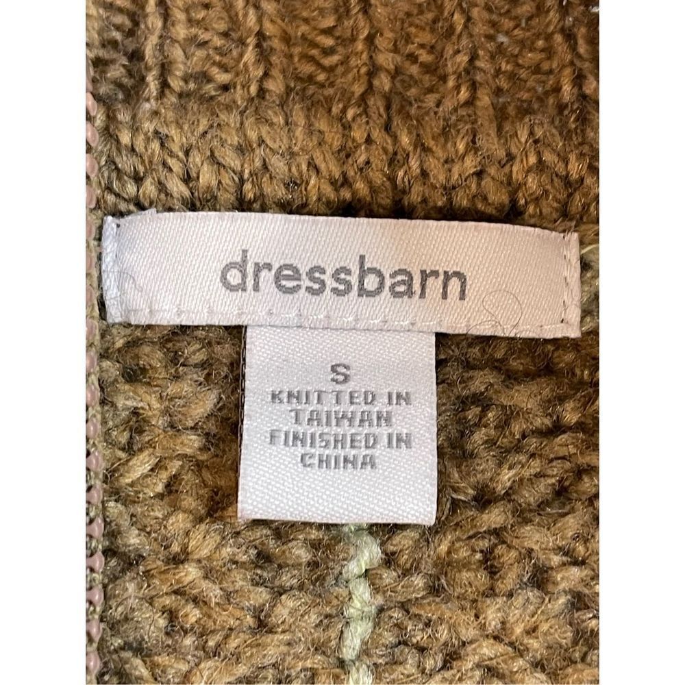 Dressbarn women’s small sweater cardigan patchwork - Picture 6 of 7